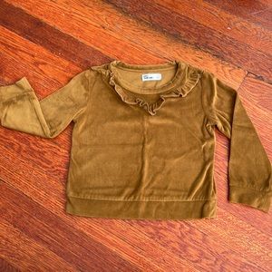 Mustard yellow fringe top